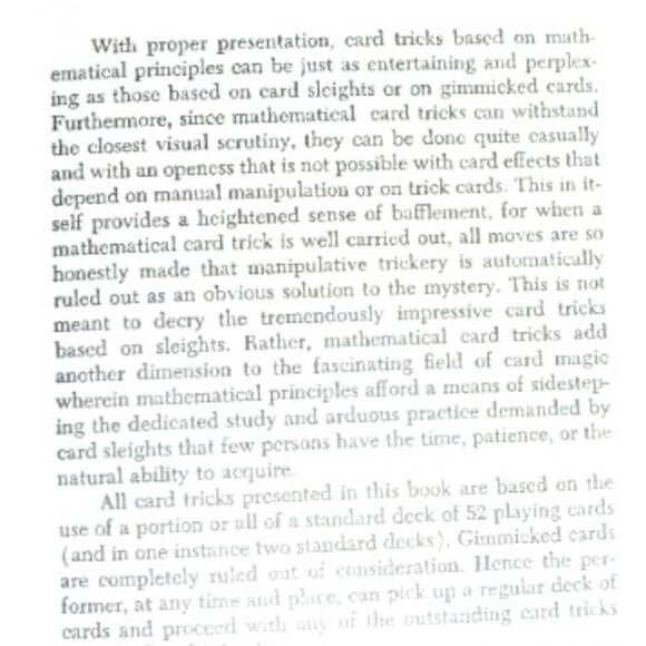 1975 1st Print  Amazing CARD TRICKS for Anyone Who Can Count by Temple Patton Ma - Picture 5 of 7